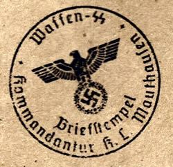 cachet administratif du camp de Mauthausen