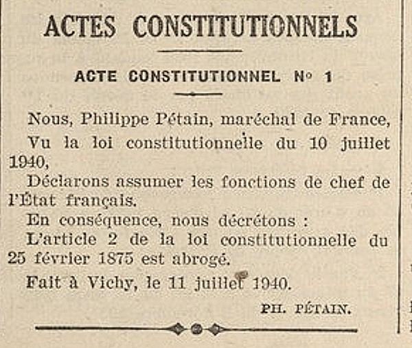 Acte constitutionnel 1