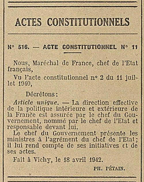 Acte constitutionel No 11