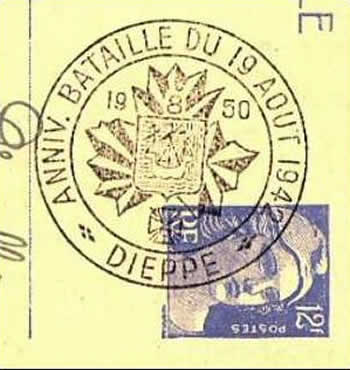 Oblitération Temporaire Dieppe 1950