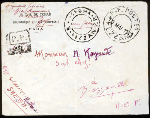 Lettre en port pyé début mai 1943