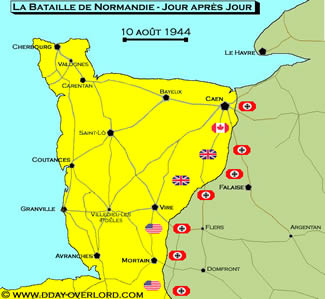 bataille de Normandie 10 aout 1944