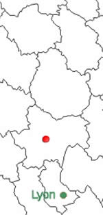 Position géographique de Montceau-les-Mines