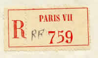 étiquette de recommandation Paris VII