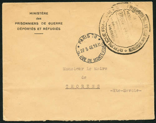 Ministère des Prisonniers 1946