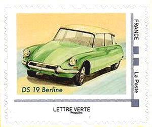 DS timbre personnalisé lettre verte