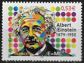 Einstein timbre de France