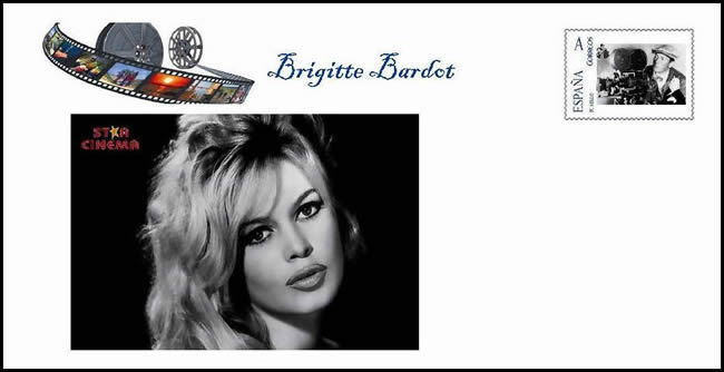 Entier postal d'Espagne Brigitte Bardot