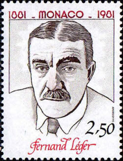 Fernand Léger timbre de Monaco