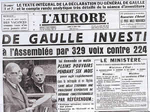 De Gaulle Investi