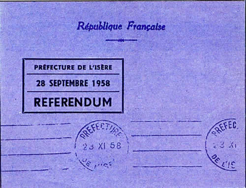 Enveloppe imprimée référendum
