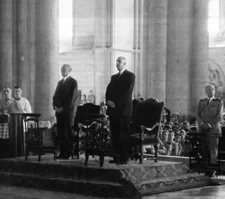 Visite officielle Adenauer à Reims