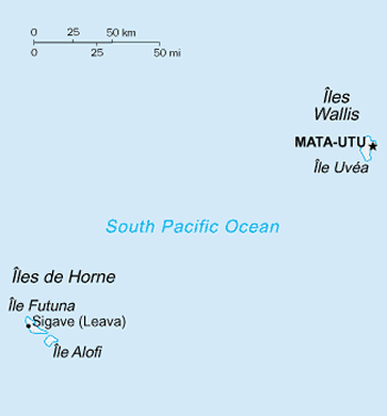 Wallis et Futuna à l'échelle