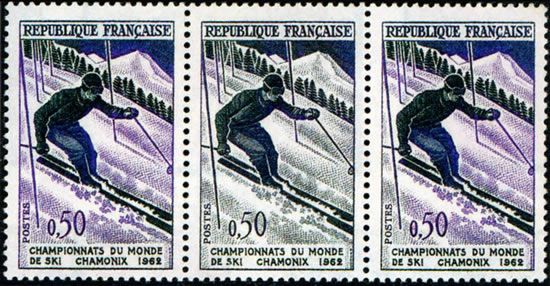 Variétés  championnat ski 1962
