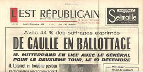 Journal de Gaulle en ballotage