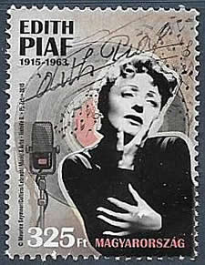 Edith Piaf timbre de Hongrie