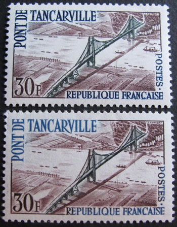 Pont de Tancarville avec variété
