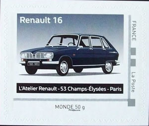 Renault 16 timbre personnalisé