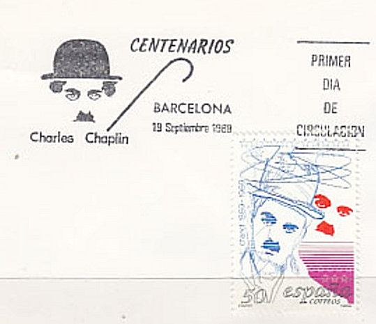 FDC Charlie Chaplin Espagne