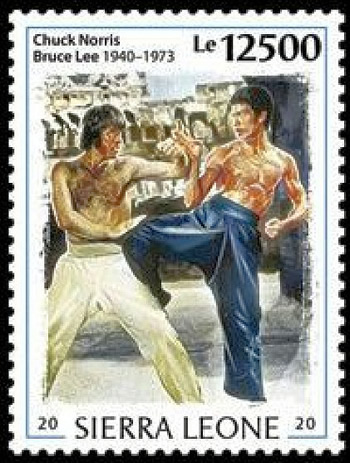 Bruce Lee et Chuck Norris