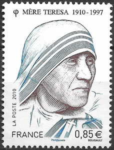 Mère teresa timbre de France