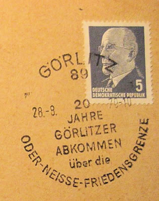 20éme anniversaire oblitération de Görlitz