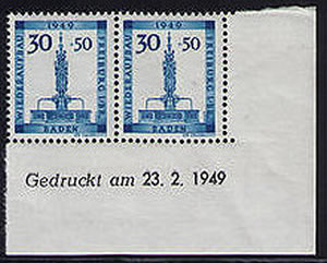 Cin daté timbre Freiburg