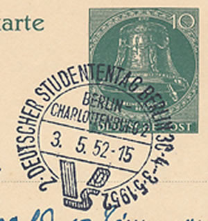 Congrès des étudiants douest-allemands Berlin 1952