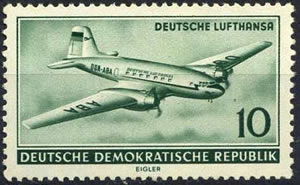 Un des premiers avions de la deutsche Lufthansa