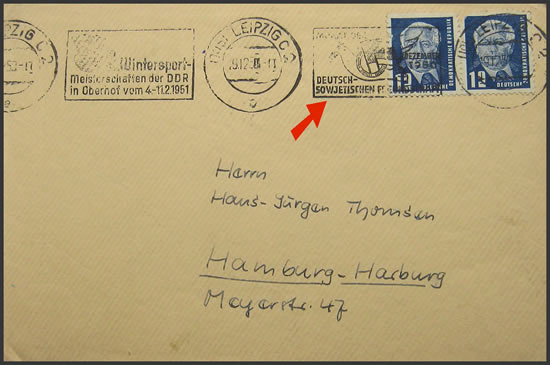 OMEC amitié germano-soviétique Leipzig 1951