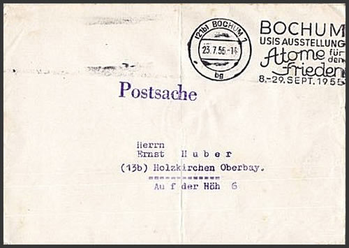 OMEC Atom for Frieden Bochum 1955