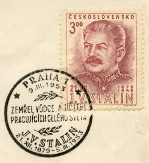 Oblitération spéciale mort de Staline Prague