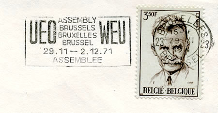 Réunion de l'UEO / WEO à Bruxelles 1971