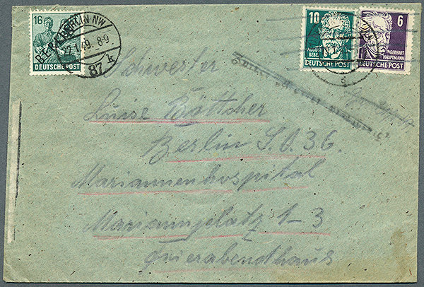 timbres zone soviétiques refusés 19-1-49