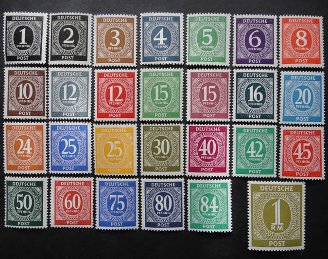 Timbres Kontrollrate série chiffres