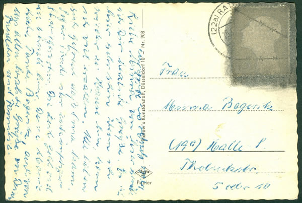 Postkrieg -timbre prisonniers caviardé