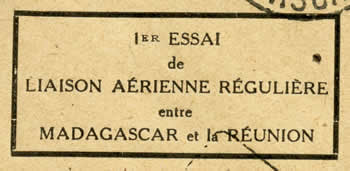 1er essai vol madagascar Réunion 1940