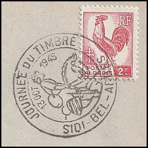 Journée du timbre 1945 Sidi bel Abbes