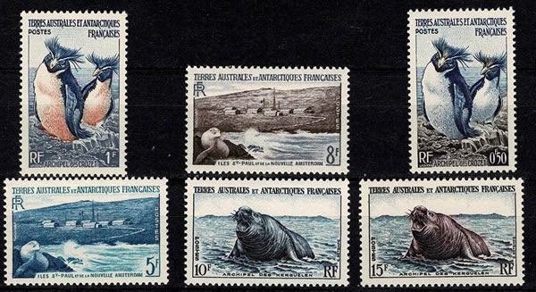 première série des timbres TAAF