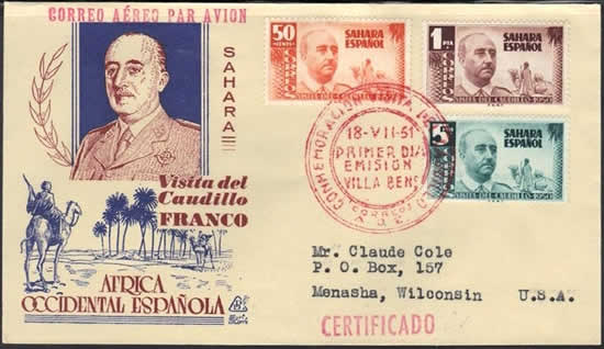Visite Général Franco au Sahara espagnol