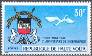 10ème anniversaire Indépendance Haute-Volta