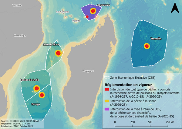 Carte des Iles Eparses