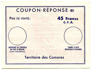 Comores CRE 45 f
