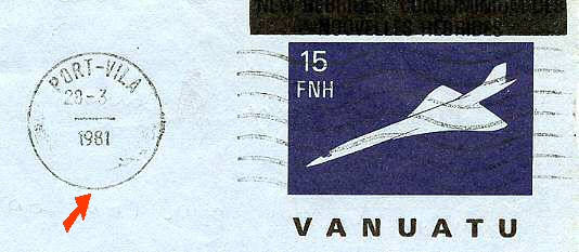 Vanuatu oblitération limée