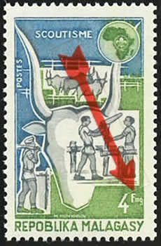 1er timbre émis en Fmg