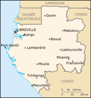 Carte Gabon