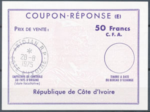 CRE Cote d'Ivoire  50fcfa
