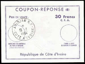 CRE 30 Francs CFA type Ex 10