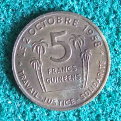 5 francs guinéens