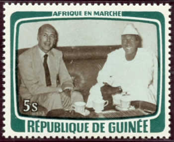 Visite Giscard D'Estaing en Guinée